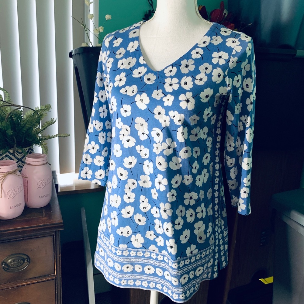 💙HP!💙🌟4 for $20 J.Jill floral top - Picture 7 of 8
